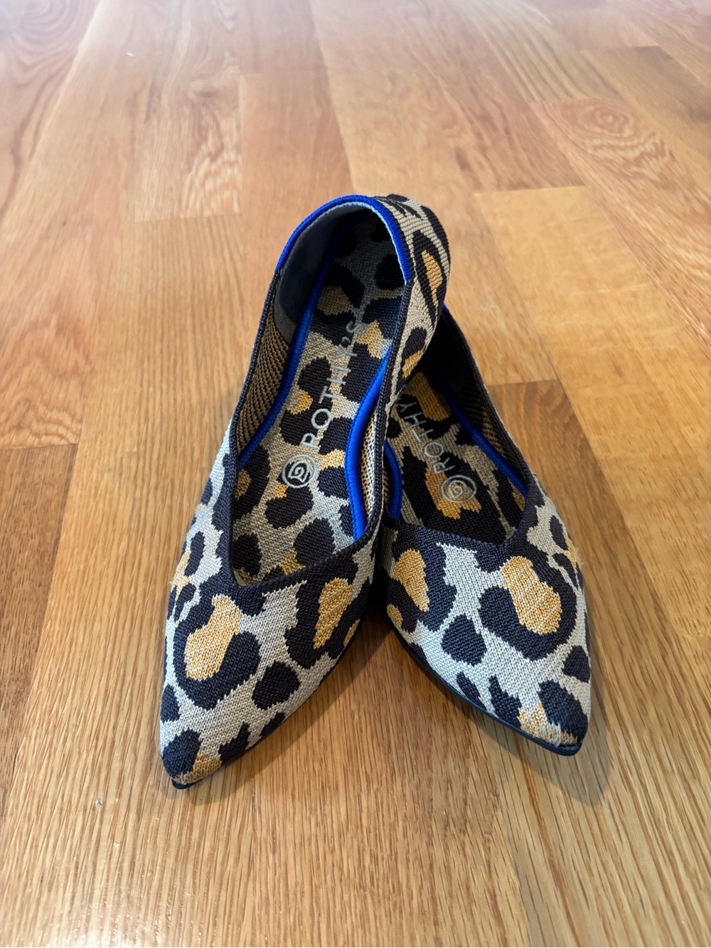 Rothy’s Leopard Print Pointed Toe Women's Flats - Size 7